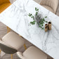 Stone Dining Site Table Traditional Luxury Rectangle Dining Table for Kitchen Home Clearhalo ' dining_table' 'Dining Tables & Seating' 'Dining Tables' 'furn' 'furn_dining_table' 'Furniture' 'furniture_dining_table' 'Kitchen & Dining Furniture' 'kitchen&dining_furn' 'kitchen' 'kitchen_dining_table' 3780203