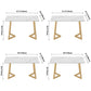 Stone Dining Site Table Traditional Luxury Rectangle Dining Table for Kitchen Home Clearhalo ' dining_table' 'Dining Tables & Seating' 'Dining Tables' 'furn' 'furn_dining_table' 'Furniture' 'furniture_dining_table' 'Kitchen & Dining Furniture' 'kitchen&dining_furn' 'kitchen' 'kitchen_dining_table' 3780207