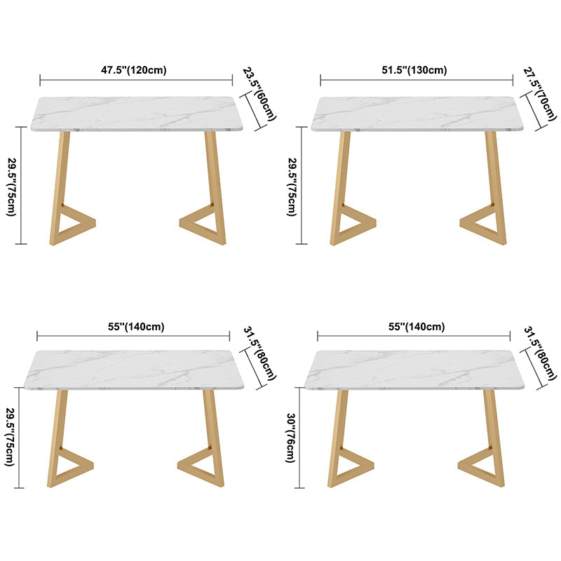 Stone Dining Site Table Traditional Luxury Rectangle Dining Table for Kitchen Home Clearhalo ' dining_table' 'Dining Tables & Seating' 'Dining Tables' 'furn' 'furn_dining_table' 'Furniture' 'furniture_dining_table' 'Kitchen & Dining Furniture' 'kitchen&dining_furn' 'kitchen' 'kitchen_dining_table' 3780207