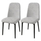Scandinavian Home Parsons Chair Upholstered Solid Back Metal Dining Room Chair Grey 2 Piece Set Black Clearhalo ' kitchen&dining_furn' 'Dining Chairs' 'Dining Tables & Seating' 'dining_chair' 'furn' 'furn_dining_chair' 'Furniture' 'furniture_dining_chair' 'Kitchen & Dining Furniture' 'kitchen' 3780215