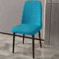 Scandinavian Home Parsons Chair Upholstered Solid Back Metal Dining Room Chair Blue 1 Piece Black Clearhalo ' kitchen&dining_furn' 'Dining Chairs' 'Dining Tables & Seating' 'dining_chair' 'furn' 'furn_dining_chair' 'Furniture' 'furniture_dining_chair' 'Kitchen & Dining Furniture' 'kitchen' 3780231