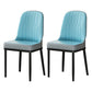 Metal Scandinavian Style Dining Chair Cushioned Parsons Armless Chair for Dining Room Light Blue 2 Piece Set Clearhalo ' kitchen&dining_furn' 'Dining Chairs' 'Dining Tables & Seating' 'dining_chair' 'furn' 'furn_dining_chair' 'Furniture' 'furniture_dining_chair' 'Kitchen & Dining Furniture' 'kitchen' 3780288