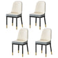 Metal Scandinavian Style Dining Chair Cushioned Parsons Armless Chair for Dining Room Textured White 4 Piece Set Clearhalo ' kitchen&dining_furn' 'Dining Chairs' 'Dining Tables & Seating' 'dining_chair' 'furn' 'furn_dining_chair' 'Furniture' 'furniture_dining_chair' 'Kitchen & Dining Furniture' 'kitchen' 3780336
