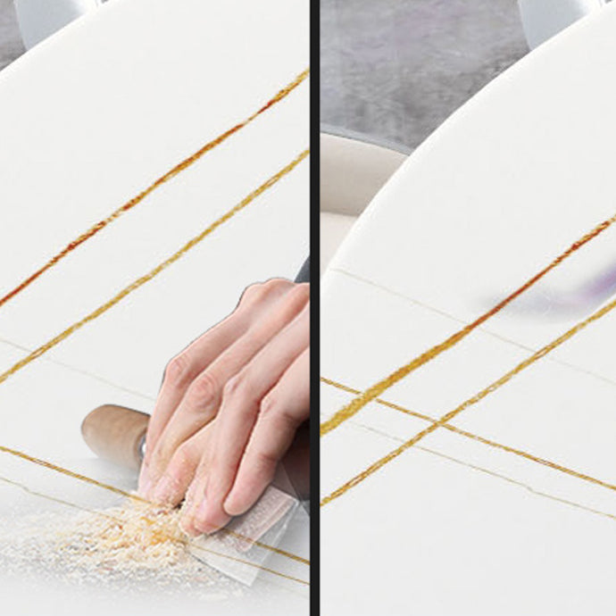 Metal Contemporary Round Dining Table Sintered Stone Table with Pedestal Base Clearhalo ' dining_table' 'Dining Tables & Seating' 'Dining Tables' 'furn' 'furn_dining_table' 'Furniture' 'furniture_dining_table' 'Kitchen & Dining Furniture' 'kitchen&dining_furn' 'kitchen' 'kitchen_dining_table' 3815718