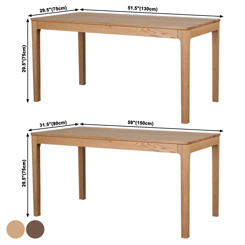 Rectangle Solid Wood Table Modern Kitchen Table with 4 Legs for Restaurant Clearhalo ' dining_table' 'Dining Tables & Seating' 'Dining Tables' 'furn' 'furn_dining_table' 'Furniture' 'furniture_dining_table' 'Kitchen & Dining Furniture' 'kitchen&dining_furn' 'kitchen' 'kitchen_dining_table' 3815749