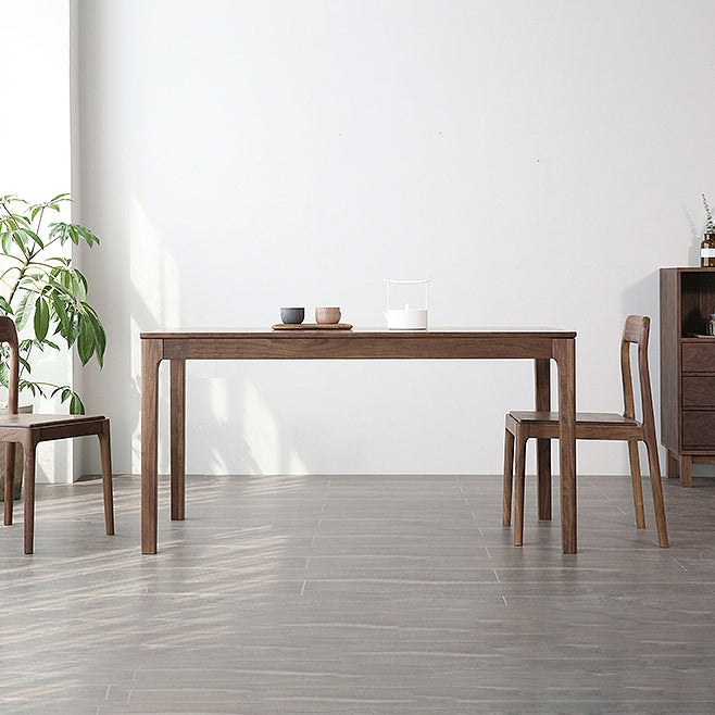 Rectangle Solid Wood Table Modern Kitchen Table with 4 Legs for Restaurant Clearhalo ' dining_table' 'Dining Tables & Seating' 'Dining Tables' 'furn' 'furn_dining_table' 'Furniture' 'furniture_dining_table' 'Kitchen & Dining Furniture' 'kitchen&dining_furn' 'kitchen' 'kitchen_dining_table' 3815750