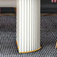 Glam Sintered Stone Top Kitchen Dining Table Oval Standard Dining Table with Double Pedestal Bases Clearhalo ' dining_table' 'Dining Tables & Seating' 'Dining Tables' 'furn' 'furn_dining_table' 'Furniture' 'furniture_dining_table' 'Kitchen & Dining Furniture' 'kitchen&dining_furn' 'kitchen' 'kitchen_dining_table' 3815761