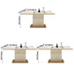 Metal Traditional Luxury Rectangle Dining Table Sintered Stone Table for Dining Room Clearhalo ' dining_table' 'Dining Tables & Seating' 'Dining Tables' 'furn' 'furn_dining_table' 'Furniture' 'furniture_dining_table' 'Kitchen & Dining Furniture' 'kitchen&dining_furn' 'kitchen' 'kitchen_dining_table' 3815791