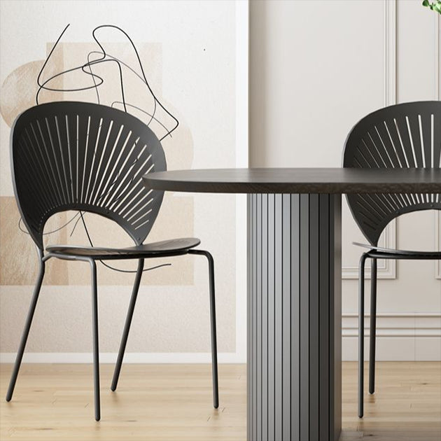 Minimalist Black Kitchen Dining Table Solid Wood Oval Shape Dining Table with Double Pedestal Bases Clearhalo ' dining_table' 'Dining Tables & Seating' 'Dining Tables' 'furn' 'furn_dining_table' 'Furniture' 'furniture_dining_table' 'Kitchen & Dining Furniture' 'Kitchen Furniture' 'kitchen&dining_furn' 'kitchen' 'kitchen_dining_table' 3815793