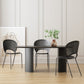 Minimalist Black Kitchen Dining Table Solid Wood Oval Shape Dining Table with Double Pedestal Bases Clearhalo ' dining_table' 'Dining Tables & Seating' 'Dining Tables' 'furn' 'furn_dining_table' 'Furniture' 'furniture_dining_table' 'Kitchen & Dining Furniture' 'Kitchen Furniture' 'kitchen&dining_furn' 'kitchen' 'kitchen_dining_table' 3815794