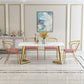 Marble Dining Site Table Traditional Luxury Rectangle Dining Table for Kitchen Home Clearhalo ' dining_table' 'Dining Tables & Seating' 'Dining Tables' 'furn' 'furn_dining_table' 'Furniture' 'furniture_dining_table' 'Kitchen & Dining Furniture' 'kitchen&dining_furn' 'kitchen' 'kitchen_dining_table' 3815807