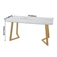 Marble Dining Site Table Traditional Luxury Rectangle Dining Table for Kitchen Home Clearhalo ' dining_table' 'Dining Tables & Seating' 'Dining Tables' 'furn' 'furn_dining_table' 'Furniture' 'furniture_dining_table' 'Kitchen & Dining Furniture' 'kitchen&dining_furn' 'kitchen' 'kitchen_dining_table' 3815812