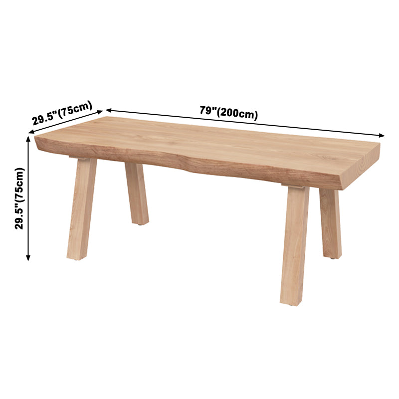 Contemporary Rectangle Shape Standard Dining Table Khaki Kitchen Dining Table with 4 Legs Base Clearhalo ' dining_table' 'Dining Tables & Seating' 'Dining Tables' 'furn' 'furn_dining_table' 'Furniture' 'furniture_dining_table' 'Kitchen & Dining Furniture' 'kitchen&dining_furn' 'kitchen' 'kitchen_dining_table' 3815825