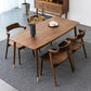 Luxury Style Black Walnut Dining Table 4 Legs Base Rectangle Table for Home Clearhalo ' dining_table' 'Dining Tables & Seating' 'Dining Tables' 'furn' 'furn_dining_table' 'Furniture' 'furniture_dining_table' 'Kitchen & Dining Furniture' 'kitchen&dining_furn' 'kitchen' 'kitchen_dining_table' 3815838