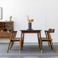 Luxury Style Black Walnut Dining Table 4 Legs Base Rectangle Table for Home Clearhalo ' dining_table' 'Dining Tables & Seating' 'Dining Tables' 'furn' 'furn_dining_table' 'Furniture' 'furniture_dining_table' 'Kitchen & Dining Furniture' 'kitchen&dining_furn' 'kitchen' 'kitchen_dining_table' 3815848