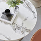 Round Shape White Dining Table Sintered Stone Table Modern with Tulip Base Clearhalo ' dining_table' 'Dining Tables & Seating' 'Dining Tables' 'furn' 'furn_dining_table' 'Furniture' 'furniture_dining_table' 'Kitchen & Dining Furniture' 'kitchen&dining_furn' 'kitchen' 'kitchen_dining_table' 3815871