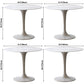Round Shape White Dining Table Sintered Stone Table Modern with Tulip Base Clearhalo ' dining_table' 'Dining Tables & Seating' 'Dining Tables' 'furn' 'furn_dining_table' 'Furniture' 'furniture_dining_table' 'Kitchen & Dining Furniture' 'kitchen&dining_furn' 'kitchen' 'kitchen_dining_table' 3815877