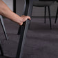 Contemporary Rectangle Dining Table Sintered Stone Dining Table with Black Trestle Base Clearhalo ' dining_table' 'Dining Tables & Seating' 'Dining Tables' 'furn' 'furn_dining_table' 'Furniture' 'furniture_dining_table' 'Kitchen & Dining Furniture' 'kitchen&dining_furn' 'kitchen' 'kitchen_dining_table' 3815886