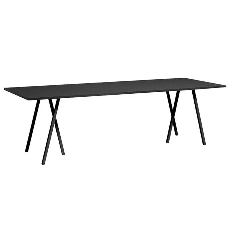 Simple Standard Sintered Stone Top Dining Table Rectangle Shape Dining Table with 6 Legs Base Black Without Chairs Clearhalo ' dining_table' 'Dining Tables & Seating' 'Dining Tables' 'furn' 'furn_dining_table' 'Furniture' 'furniture_dining_table' 'Kitchen & Dining Furniture' 'kitchen&dining_furn' 'kitchen' 'kitchen_dining_table' 3815894