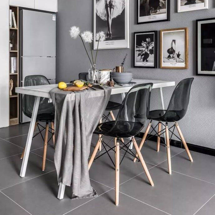 Simple Standard Sintered Stone Top Dining Table Rectangle Shape Dining Table with 6 Legs Base Clearhalo ' dining_table' 'Dining Tables & Seating' 'Dining Tables' 'furn' 'furn_dining_table' 'Furniture' 'furniture_dining_table' 'Kitchen & Dining Furniture' 'kitchen&dining_furn' 'kitchen' 'kitchen_dining_table' 3815895