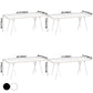 Simple Standard Sintered Stone Top Dining Table Rectangle Shape Dining Table with 6 Legs Base Clearhalo ' dining_table' 'Dining Tables & Seating' 'Dining Tables' 'furn' 'furn_dining_table' 'Furniture' 'furniture_dining_table' 'Kitchen & Dining Furniture' 'kitchen&dining_furn' 'kitchen' 'kitchen_dining_table' 3815903