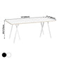 Simple Standard Sintered Stone Top Dining Table Rectangle Shape Dining Table with 6 Legs Base Clearhalo ' dining_table' 'Dining Tables & Seating' 'Dining Tables' 'furn' 'furn_dining_table' 'Furniture' 'furniture_dining_table' 'Kitchen & Dining Furniture' 'kitchen&dining_furn' 'kitchen' 'kitchen_dining_table' 3815904