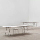 Simple Standard Sintered Stone Top Dining Table Rectangle Shape Dining Table with 6 Legs Base Clearhalo ' dining_table' 'Dining Tables & Seating' 'Dining Tables' 'furn' 'furn_dining_table' 'Furniture' 'furniture_dining_table' 'Kitchen & Dining Furniture' 'kitchen&dining_furn' 'kitchen' 'kitchen_dining_table' 3815905