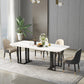 Traditional Luxury Dining Table Marble Dining Site Table for Dining Room White Black Clearhalo ' dining_table' 'Dining Tables & Seating' 'Dining Tables' 'furn' 'furn_dining_table' 'Furniture' 'furniture_dining_table' 'Kitchen & Dining Furniture' 'kitchen&dining_furn' 'kitchen' 'kitchen_dining_table' 3815911