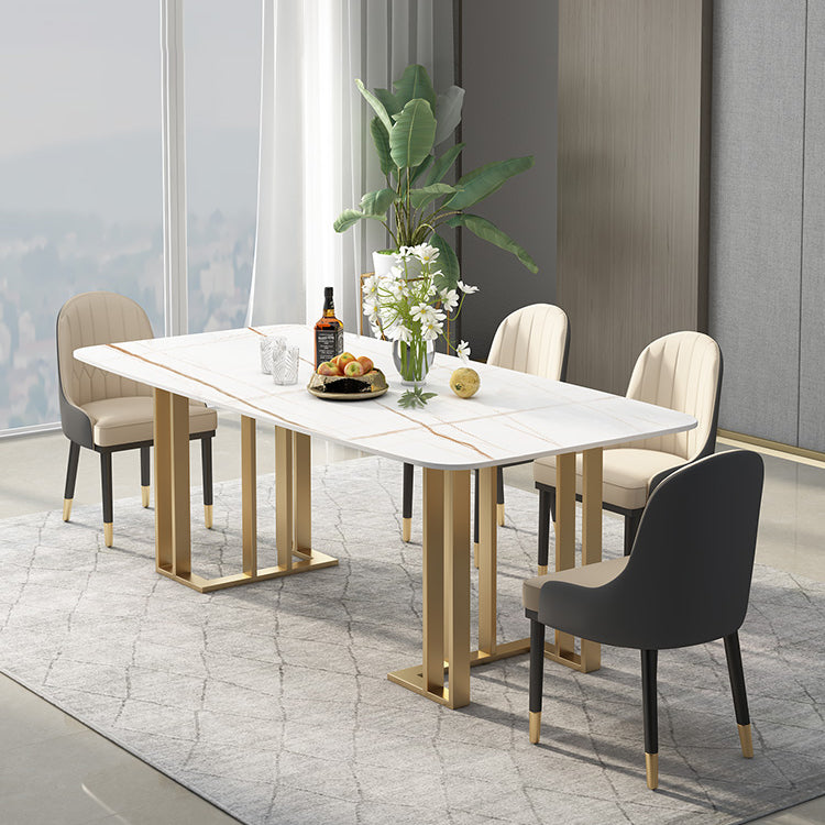 Traditional Luxury Dining Table Marble Dining Site Table for Dining Room Clearhalo ' dining_table' 'Dining Tables & Seating' 'Dining Tables' 'furn' 'furn_dining_table' 'Furniture' 'furniture_dining_table' 'Kitchen & Dining Furniture' 'kitchen&dining_furn' 'kitchen' 'kitchen_dining_table' 3815916