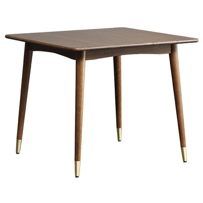 Square Industrial Dining Table Wood Color Fixed Table with Oakwood Solid Wood Without Chairs Clearhalo ' dining_table' 'Dining Tables & Seating' 'Dining Tables' 'furn' 'furn_dining_table' 'Furniture' 'furniture_dining_table' 'Kitchen & Dining Furniture' 'kitchen&dining_furn' 'kitchen' 'kitchen_dining_table' 3815938