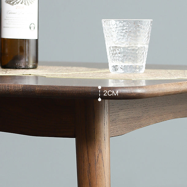 Square Industrial Dining Table Wood Color Fixed Table with Oakwood Solid Wood Clearhalo ' dining_table' 'Dining Tables & Seating' 'Dining Tables' 'furn' 'furn_dining_table' 'Furniture' 'furniture_dining_table' 'Kitchen & Dining Furniture' 'kitchen&dining_furn' 'kitchen' 'kitchen_dining_table' 3815939