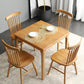 Square Wood Color Dining Table Oak Solid Wood Table Industrial with 4 Legs Clearhalo ' dining_table' 'Dining Tables & Seating' 'Dining Tables' 'furn' 'furn_dining_table' 'Furniture' 'furniture_dining_table' 'Kitchen & Dining Furniture' 'kitchen&dining_furn' 'kitchen' 'kitchen_dining_table' 3815949
