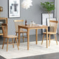 Square Wood Color Dining Table Oak Solid Wood Table Industrial with 4 Legs Clearhalo ' dining_table' 'Dining Tables & Seating' 'Dining Tables' 'furn' 'furn_dining_table' 'Furniture' 'furniture_dining_table' 'Kitchen & Dining Furniture' 'kitchen&dining_furn' 'kitchen' 'kitchen_dining_table' 3815950