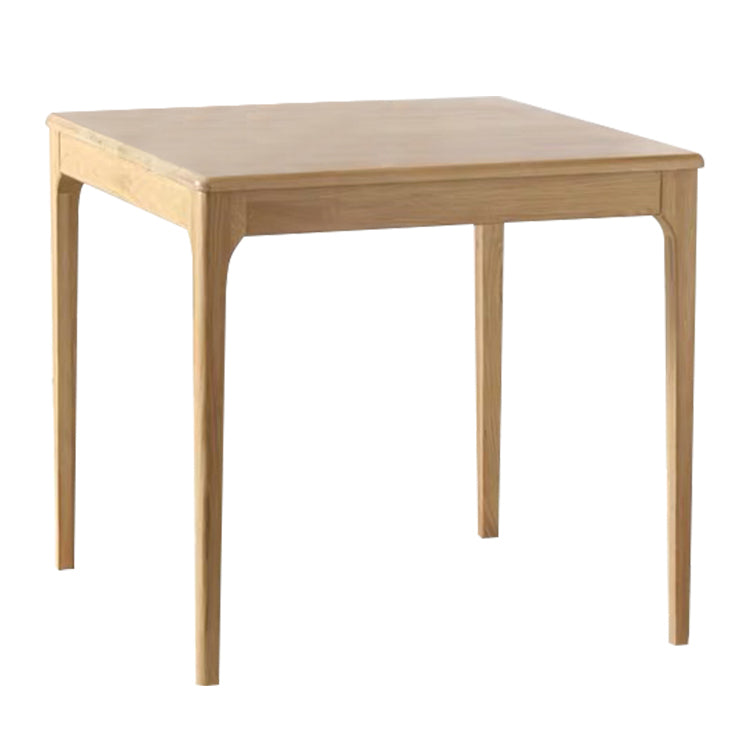 Square Wood Color Dining Table Oak Solid Wood Table Industrial with 4 Legs Natural Without Chairs Clearhalo ' dining_table' 'Dining Tables & Seating' 'Dining Tables' 'furn' 'furn_dining_table' 'Furniture' 'furniture_dining_table' 'Kitchen & Dining Furniture' 'kitchen&dining_furn' 'kitchen' 'kitchen_dining_table' 3815952