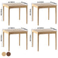 Square Wood Color Dining Table Oak Solid Wood Table Industrial with 4 Legs Clearhalo ' dining_table' 'Dining Tables & Seating' 'Dining Tables' 'furn' 'furn_dining_table' 'Furniture' 'furniture_dining_table' 'Kitchen & Dining Furniture' 'kitchen&dining_furn' 'kitchen' 'kitchen_dining_table' 3815957