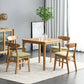 Square Wood Color Dining Table Oak Solid Wood Table Industrial with 4 Legs Clearhalo ' dining_table' 'Dining Tables & Seating' 'Dining Tables' 'furn' 'furn_dining_table' 'Furniture' 'furniture_dining_table' 'Kitchen & Dining Furniture' 'kitchen&dining_furn' 'kitchen' 'kitchen_dining_table' 3815962