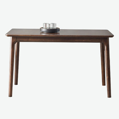 Rectangle Hickory Wooden Dining Table Modern Table in Nature with 4 Legs Without Chairs Clearhalo ' dining_table' 'Dining Tables & Seating' 'Dining Tables' 'furn' 'furn_dining_table' 'Furniture' 'furniture_dining_table' 'Kitchen & Dining Furniture' 'kitchen&dining_furn' 'kitchen' 'kitchen_dining_table' 3815993