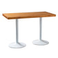 Solid Wood Industrial Dining Table Brown Top Table with White Frame for Dinning Room Rectangle Without Chairs Clearhalo ' dining_table' 'Dining Tables & Seating' 'Dining Tables' 'furn' 'furn_dining_table' 'Furniture' 'furniture_dining_table' 'Kitchen & Dining Furniture' 'kitchen&dining_furn' 'kitchen' 'kitchen_dining_table' 3816017