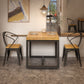 Solid Wood Industrial Dining Table Trestle Base Square Table for Dinning Room Clearhalo ' dining_table' 'Dining Tables & Seating' 'Dining Tables' 'furn' 'furn_dining_table' 'Furniture' 'furniture_dining_table' 'Kitchen & Dining Furniture' 'kitchen&dining_furn' 'kitchen' 'kitchen_dining_table' 3816031
