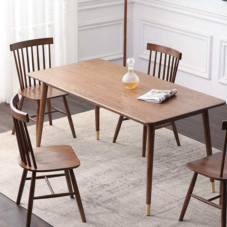 Rectangle Wood Dining Table Modern White Oak Table in Nature with 4 Legs Clearhalo ' dining_table' 'Dining Tables & Seating' 'Dining Tables' 'furn' 'furn_dining_table' 'Furniture' 'furniture_dining_table' 'Kitchen & Dining Furniture' 'kitchen&dining_furn' 'kitchen' 'kitchen_dining_table' 3816036