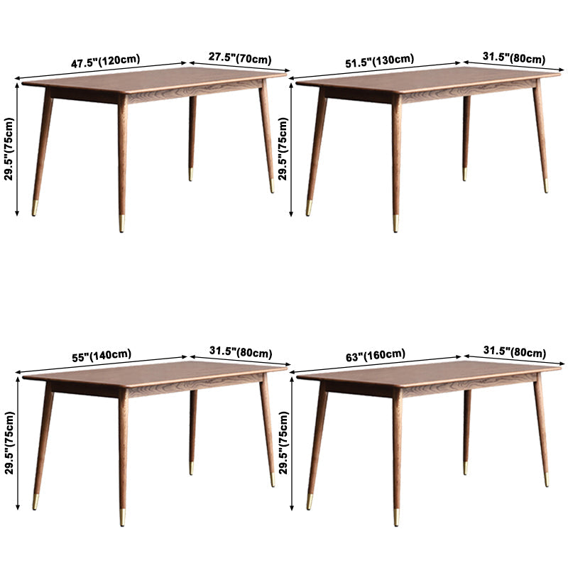 Rectangle Wood Dining Table Modern White Oak Table in Nature with 4 Legs Clearhalo ' dining_table' 'Dining Tables & Seating' 'Dining Tables' 'furn' 'furn_dining_table' 'Furniture' 'furniture_dining_table' 'Kitchen & Dining Furniture' 'kitchen&dining_furn' 'kitchen' 'kitchen_dining_table' 3816045