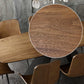 Rectangle Solid Wood Table Modern Dining Table with Metal Pedestal Base Clearhalo ' dining_table' 'Dining Tables & Seating' 'Dining Tables' 'furn' 'furn_dining_table' 'Furniture' 'furniture_dining_table' 'Kitchen & Dining Furniture' 'kitchen&dining_furn' 'kitchen' 'kitchen_dining_table' 3816056
