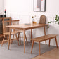 Contemporary Style 4-foot Furniture Solid Wood Dining Table Rectangle for Home Clearhalo ' dining_table' 'Dining Tables & Seating' 'Dining Tables' 'furn' 'furn_dining_table' 'Furniture' 'furniture_dining_table' 'Kitchen & Dining Furniture' 'kitchen&dining_furn' 'kitchen' 'kitchen_dining_table' 3816058
