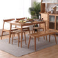 Contemporary Style 4-foot Furniture Solid Wood Dining Table Rectangle for Home Clearhalo ' dining_table' 'Dining Tables & Seating' 'Dining Tables' 'furn' 'furn_dining_table' 'Furniture' 'furniture_dining_table' 'Kitchen & Dining Furniture' 'kitchen&dining_furn' 'kitchen' 'kitchen_dining_table' 3816062