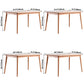 Contemporary Style 4-foot Furniture Solid Wood Dining Table Rectangle for Home Clearhalo ' dining_table' 'Dining Tables & Seating' 'Dining Tables' 'furn' 'furn_dining_table' 'Furniture' 'furniture_dining_table' 'Kitchen & Dining Furniture' 'kitchen&dining_furn' 'kitchen' 'kitchen_dining_table' 3816069