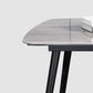 Contemporary Rectangle Dining Table Grey Sintered Stone Dining Table with 4 Black Legs Clearhalo ' dining_table' 'Dining Tables & Seating' 'Dining Tables' 'furn' 'furn_dining_table' 'Furniture' 'furniture_dining_table' 'Kitchen & Dining Furniture' 'kitchen&dining_furn' 'kitchen' 'kitchen_dining_table' 3816089