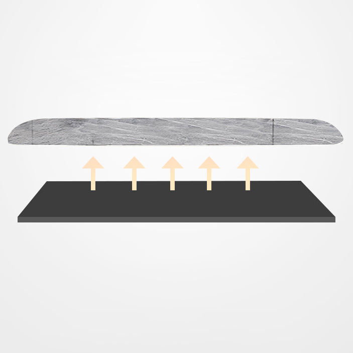 Contemporary Rectangle Dining Table Grey Sintered Stone Dining Table with 4 Black Legs Clearhalo ' dining_table' 'Dining Tables & Seating' 'Dining Tables' 'furn' 'furn_dining_table' 'Furniture' 'furniture_dining_table' 'Kitchen & Dining Furniture' 'kitchen&dining_furn' 'kitchen' 'kitchen_dining_table' 3816090