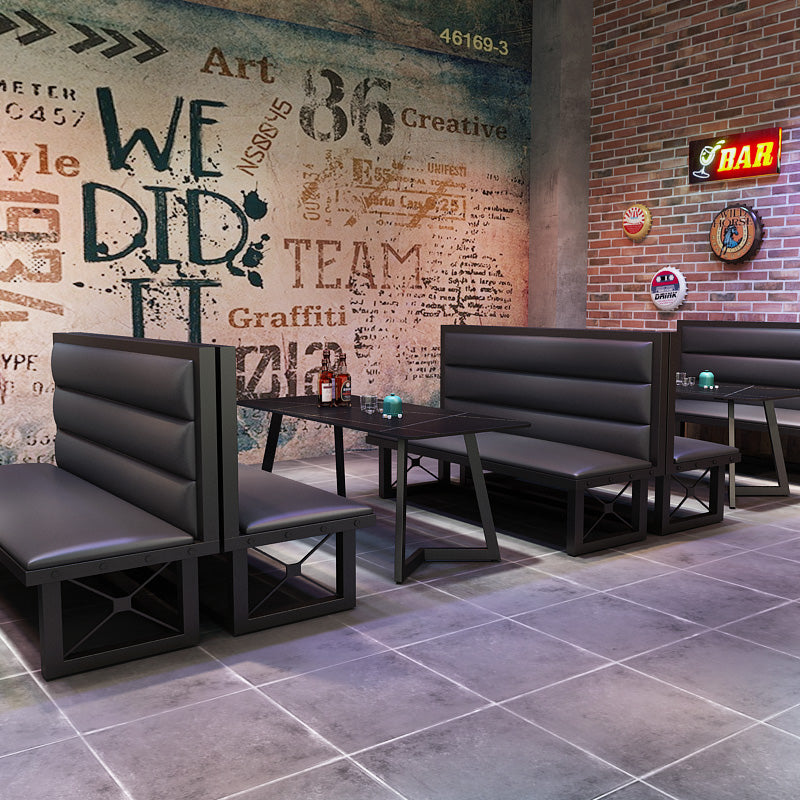 Industrial Sintered Stone Dinner Room Kitchen Table Black Metal Base Table for Dinning Room Clearhalo ' dining_table' 'Dining Tables & Seating' 'Dining Tables' 'furn' 'furn_dining_table' 'Furniture' 'furniture_dining_table' 'Kitchen & Dining Furniture' 'kitchen&dining_furn' 'kitchen' 'kitchen_dining_table' 3816124