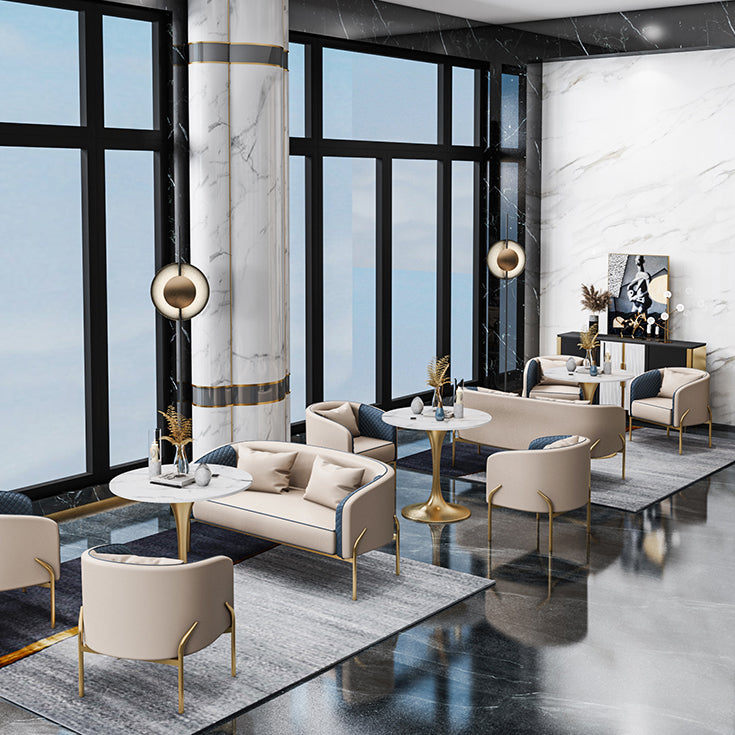 Round Tulip Base Dinette Table Traditional Luxury Stone Dining Room Collection Clearhalo ' dining_table' 'Dining Tables & Seating' 'Dining Tables' 'furn' 'furn_dining_table' 'Furniture' 'furniture_dining_table' 'Kitchen & Dining Furniture' 'kitchen&dining_furn' 'kitchen' 'kitchen_dining_table' 3816131