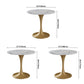 Round Tulip Base Dinette Table Traditional Luxury Stone Dining Room Collection Clearhalo ' dining_table' 'Dining Tables & Seating' 'Dining Tables' 'furn' 'furn_dining_table' 'Furniture' 'furniture_dining_table' 'Kitchen & Dining Furniture' 'kitchen&dining_furn' 'kitchen' 'kitchen_dining_table' 3816137
